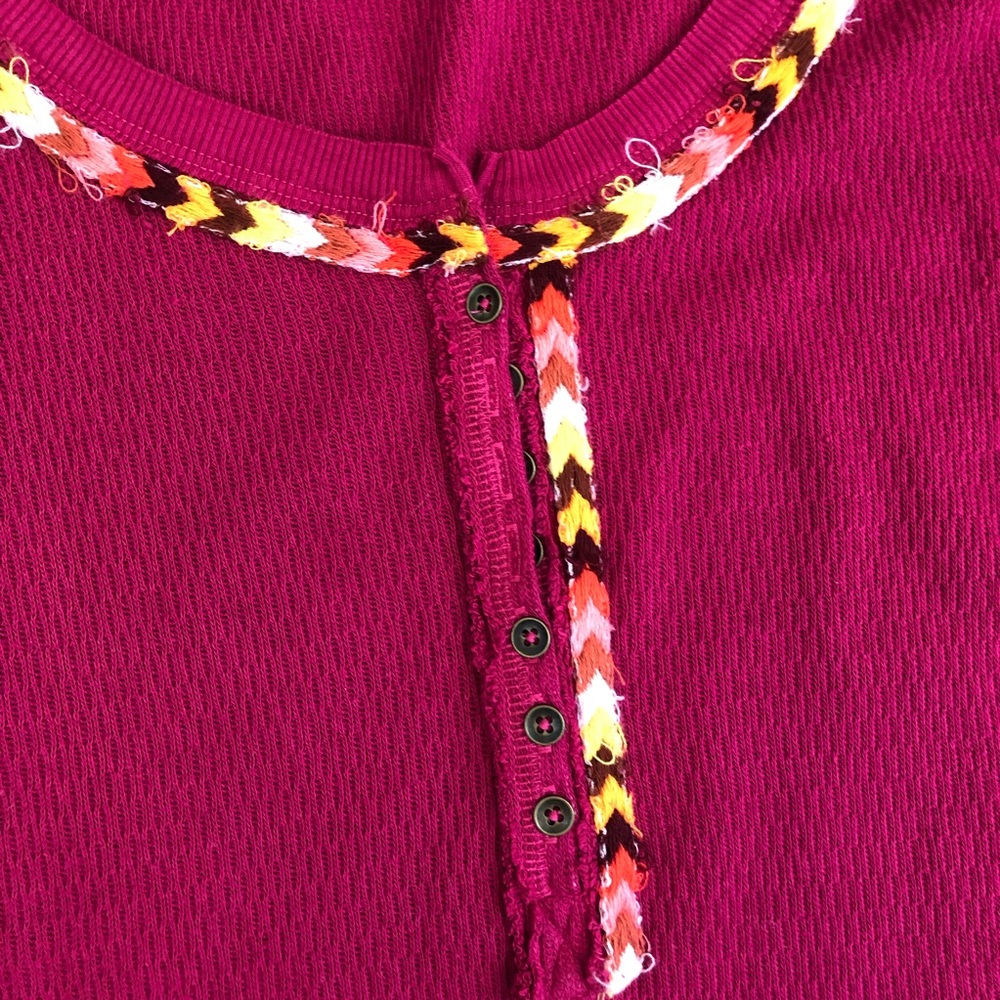 Free People Rainbow Thermal Tee - Picture 4 of 6